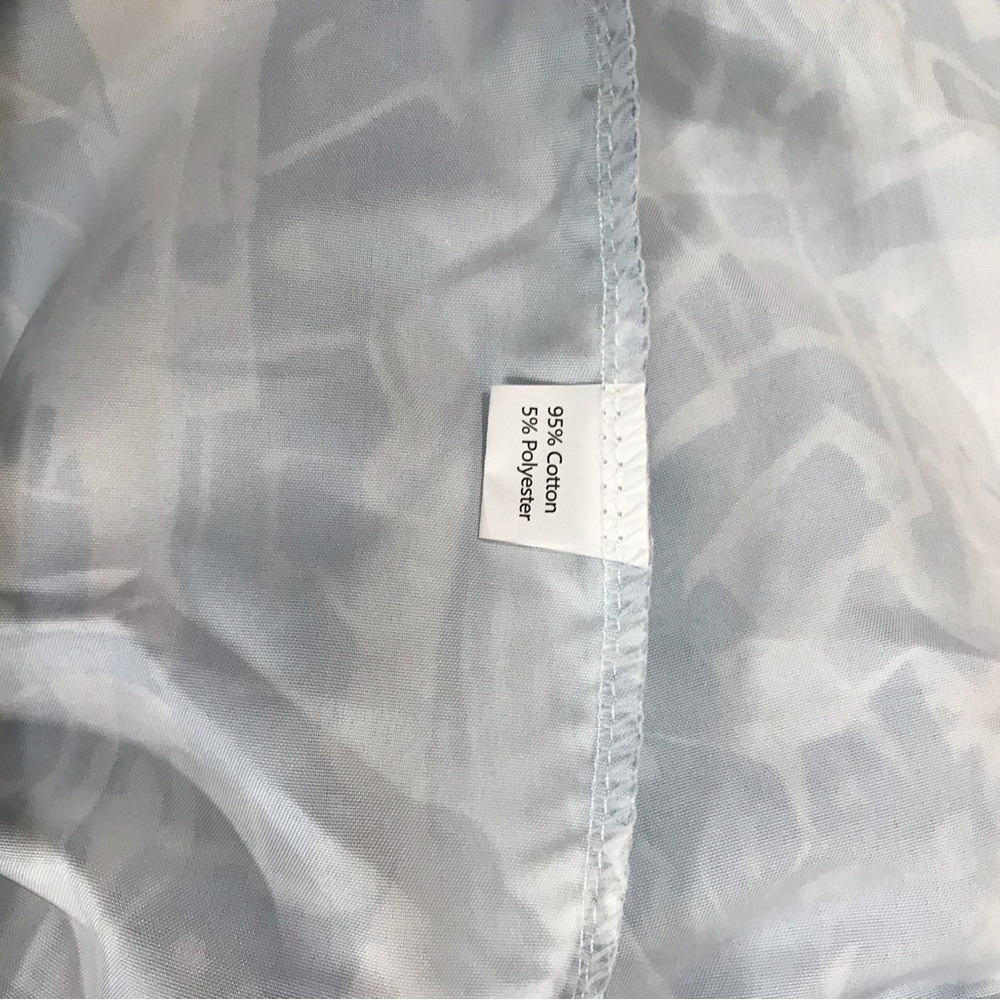 Blue and white print maxi dress, adjustable straps - Picture 5 of 5